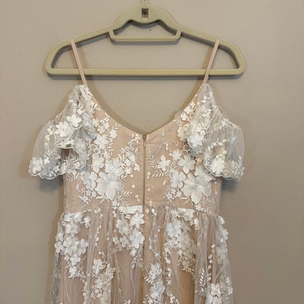 Piccola Bella Southampton Gown S/M White Whimsy Lace Wedding Bridal Bridesmaids - Picture 5 of 11